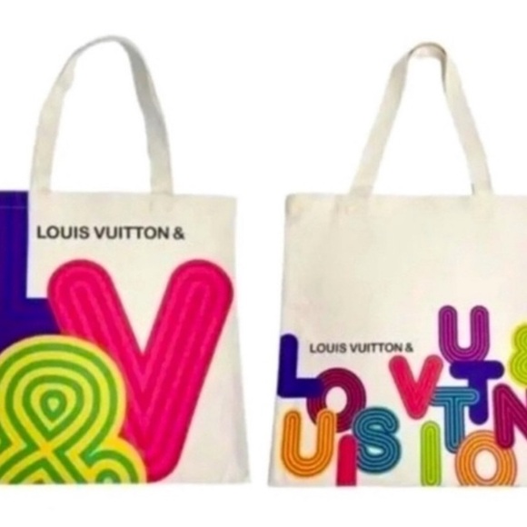 LV Shenzhen Exhibition Handbags - New Limited 2022 Shenzhen Exhibition Louis Vuitton Canvas Eco Shopper To…
